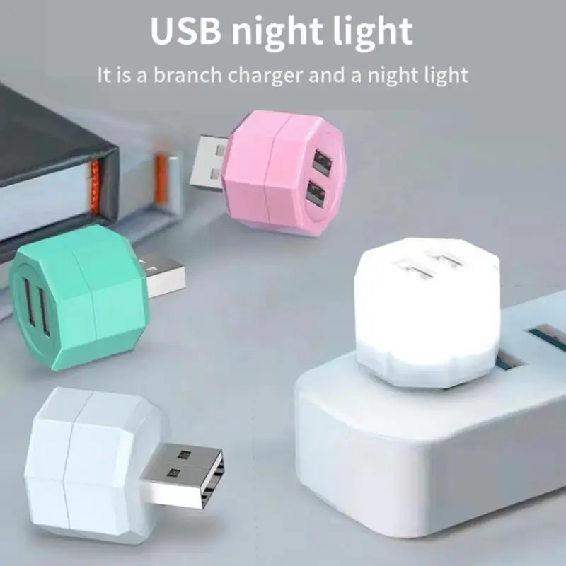 

USB-штепсельная лампа, мини-ночник, USB-светодиодная защита для глаз, лампа для зарядки мобильного компьютера, освещение, книга для чтения