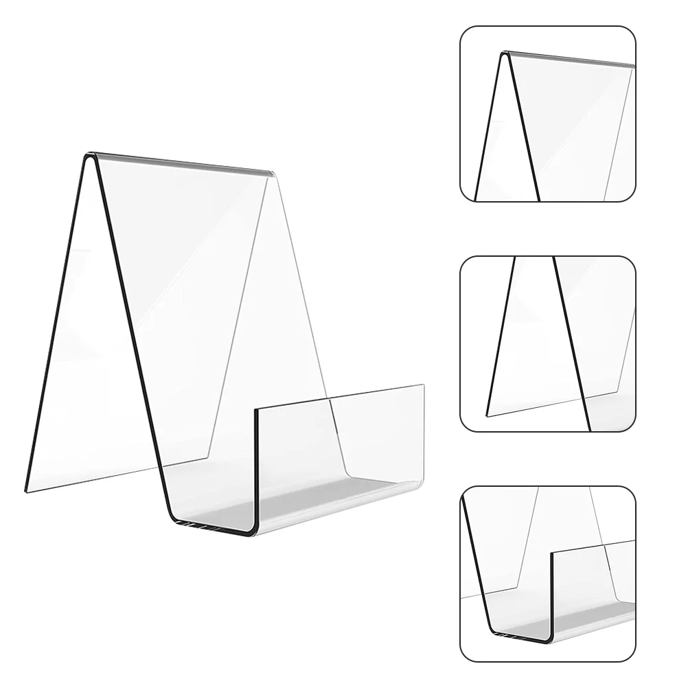 2Pcs Desktop Book Stands Book Display Racks Acrylic Display Racks Anti