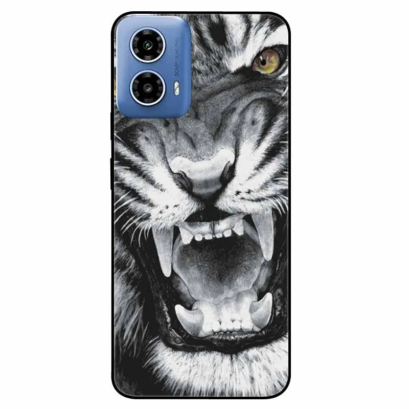 Soft Silicone Fashion Animals TPU Bumper Luxury Phone Case with Painted Design