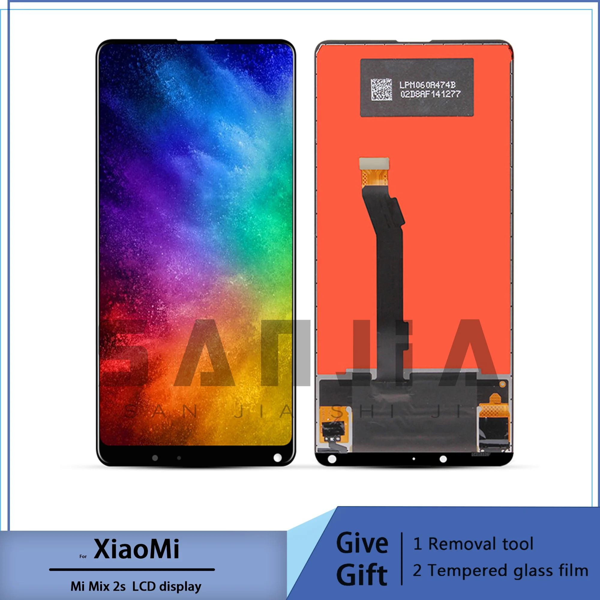 

Tela de lcd para xiaomi mi mix 2s, tela sensível ao toque para reposição
