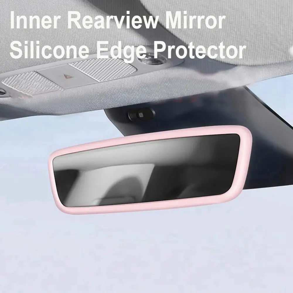 

Новинка Защитная силиконовая резинка для зеркала заднего вида аксессуары для центральной консоли заднего вида Tesla Model3/Y