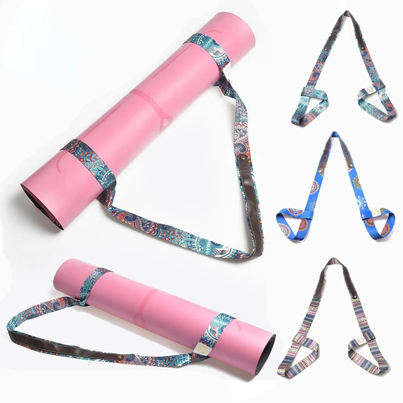 

Yoga Mat Strap Belt Adjustable Sports Sling Shoulder Carry Strap Belt Exercise Stretch Fitness Elastic Yoga Belt GYH
