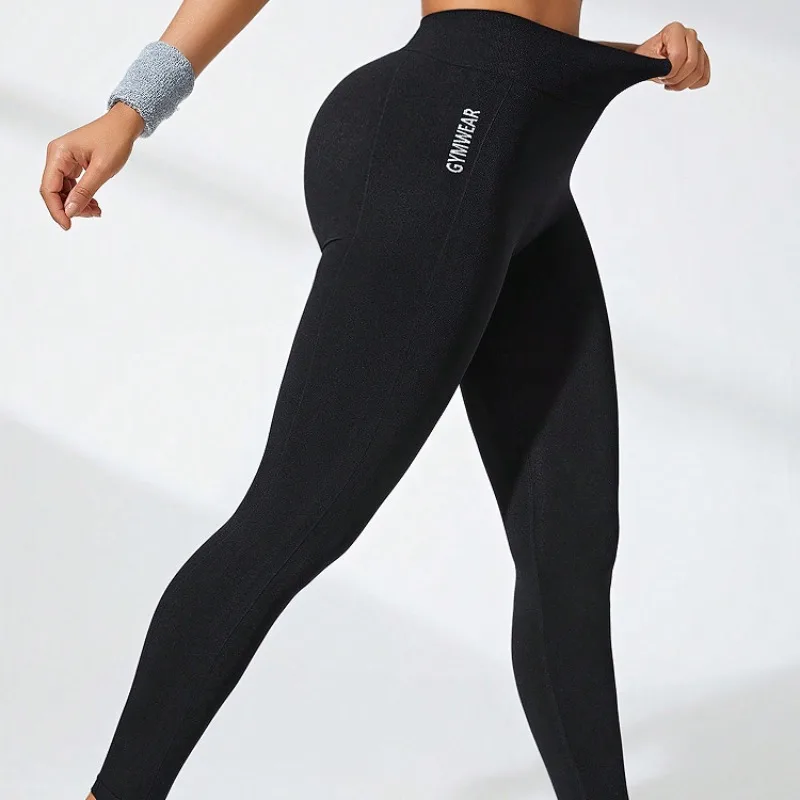 Women's Seamless Yoga Leggings High-Waisted Butt-Lifting Workout Leggings for Running Gym & Training Activewear Slim Tights 1