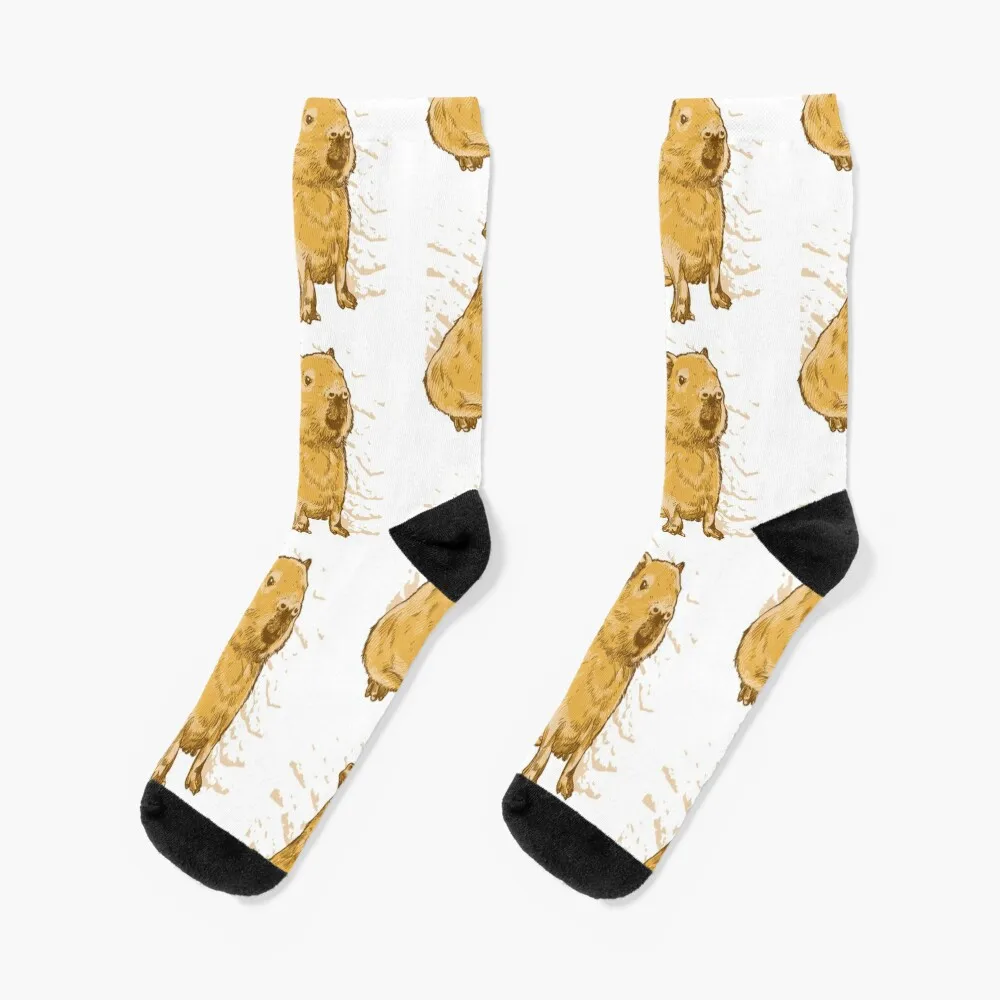 

Capybara Socks Run christmas gift Girl'S Socks Men's