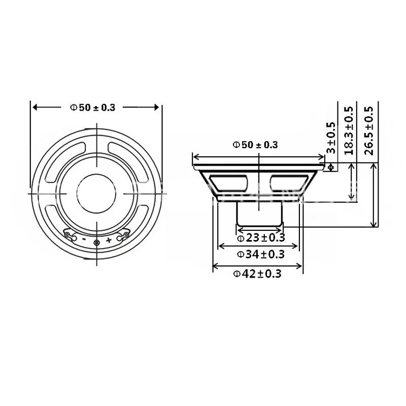 2pcs 2 Inch 50MM Full Range Speaker Unit 4 Ohm 8 Ohm 5W Round Fiberglass Bluetooth Audio Sound Loudspeaker For Home Theater DIY