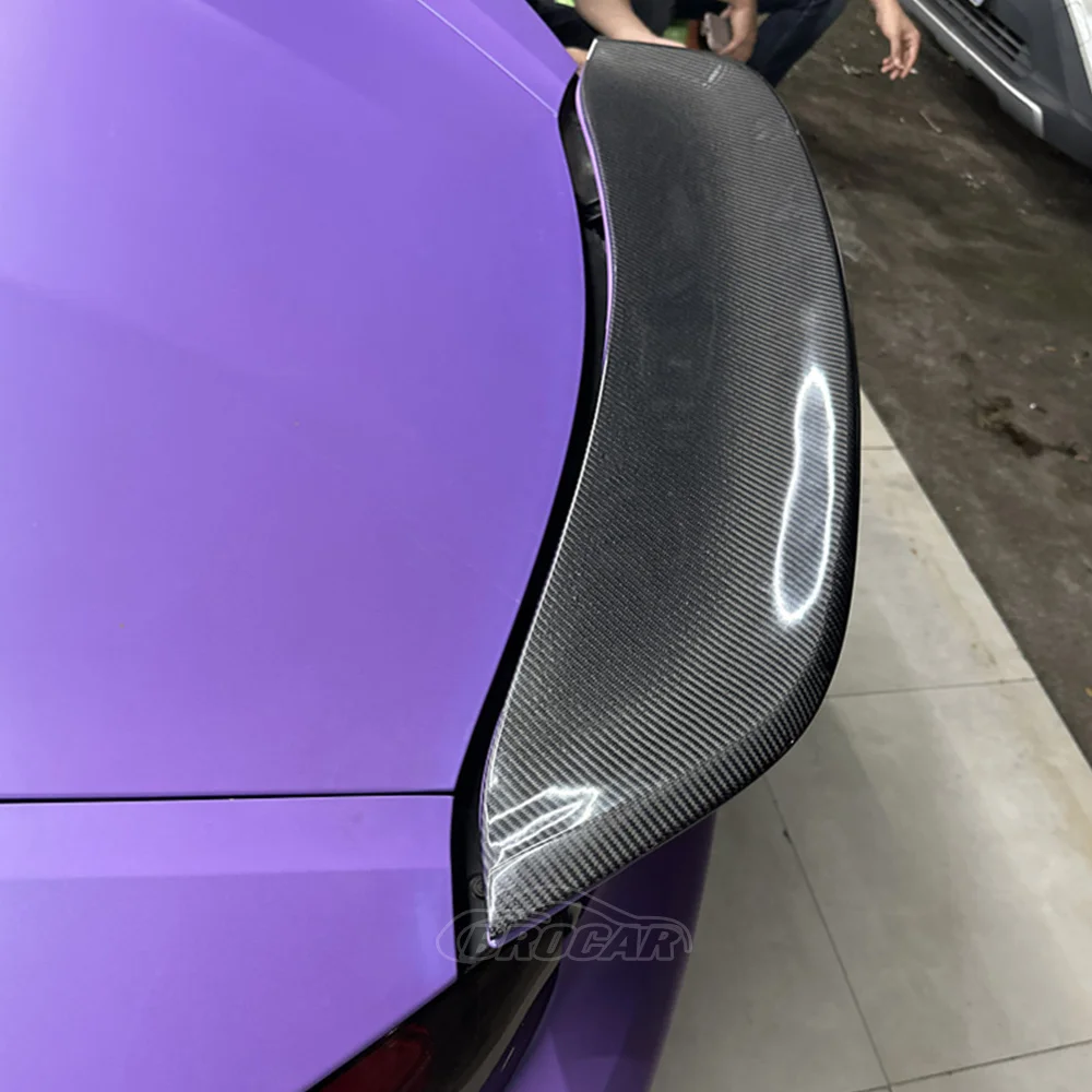 Per Porsche Cayman Convertible 718 2016 -2021 Boxster Gt4 Style Real Carbon Fiber Spoiler Hardtop Trunk Spoiler Splitter Tuning