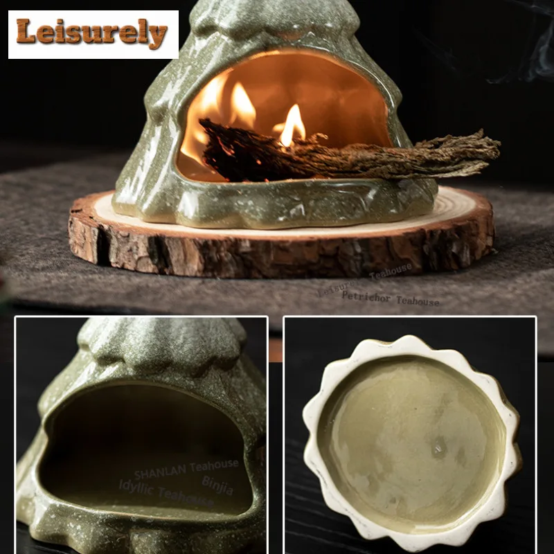Christmas Tree Incense Holder Incense Smoke Waterfall Incense Burners Meditation Censer Tableware Accessories Ornaments Supplies