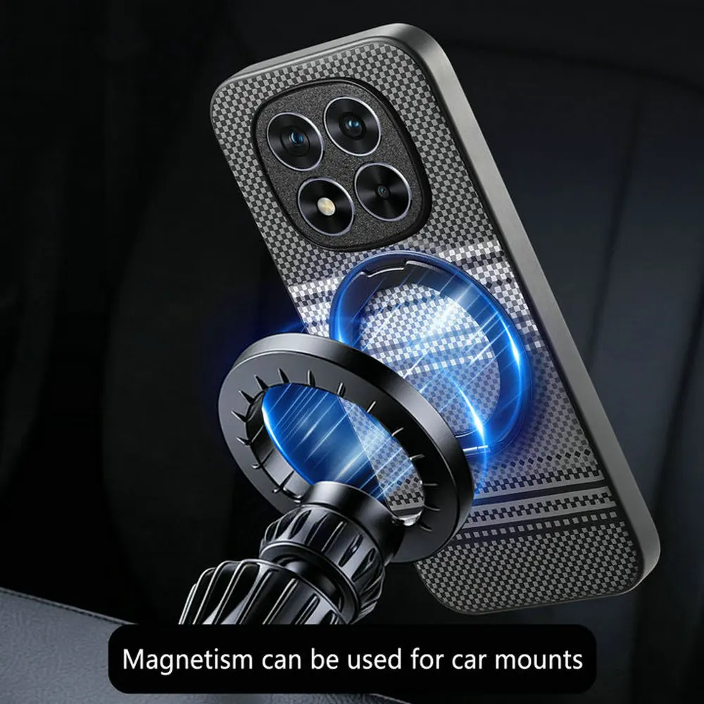 Magnetic Ring Back Case with Stand and Protective Cover