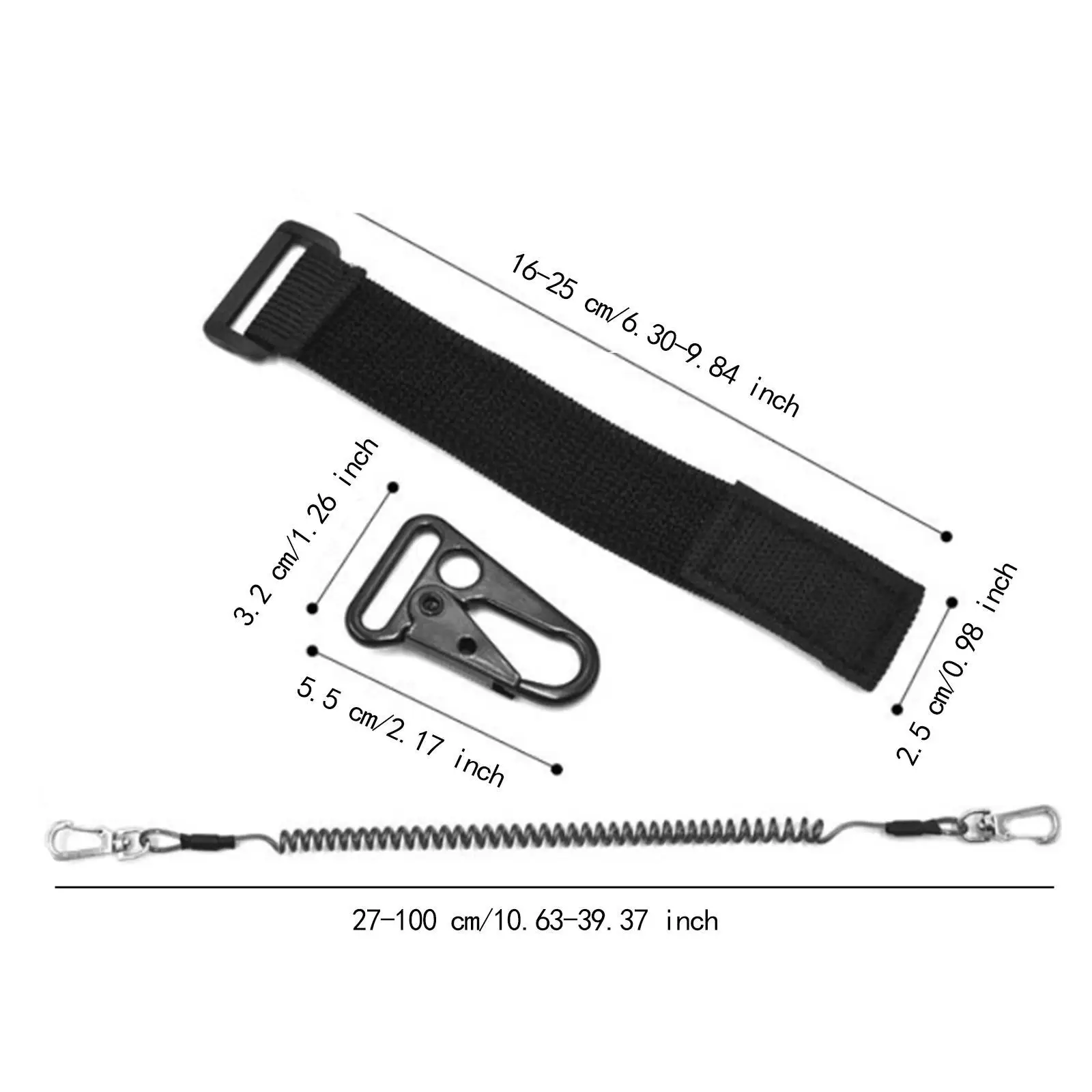 2x Fishing Lanyard Portable Rod Strap Prevent Rod Drop Lose Tool Wire Spring Cord Strap Fishing Pole Tether for Paddles Fishing