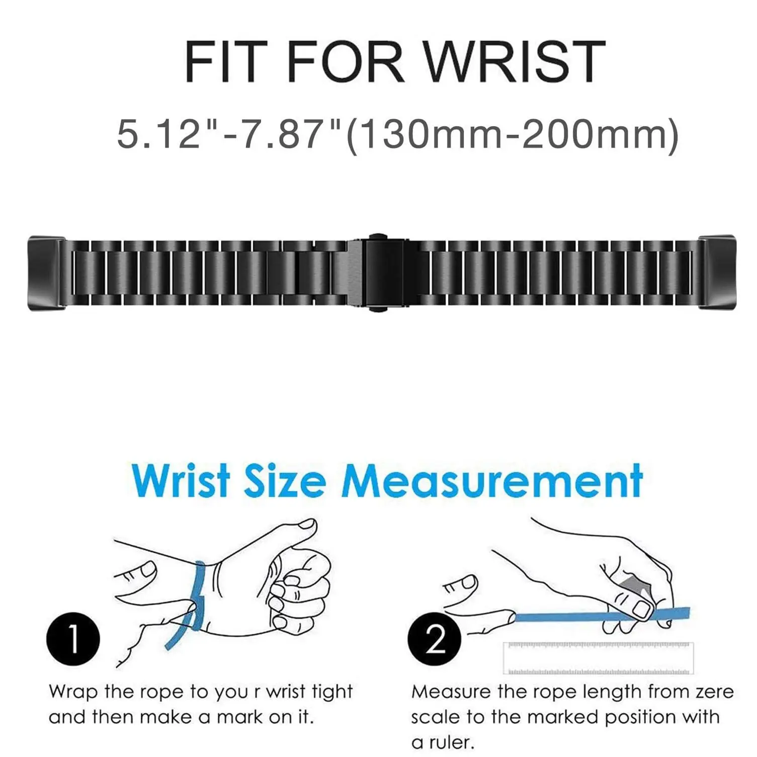 Stainless Steel Adjustable Metal Wristband Bracelet
