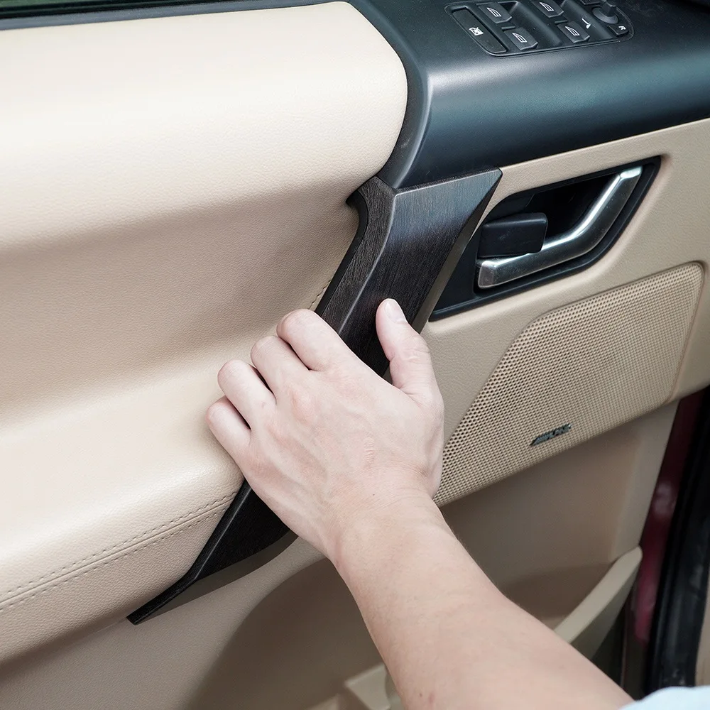 랜드로버 프리랜더 2 2007-2015용 AC54-자동차 내부 도어 팔걸이 패널 핸들 풀 트림 커버 스티커