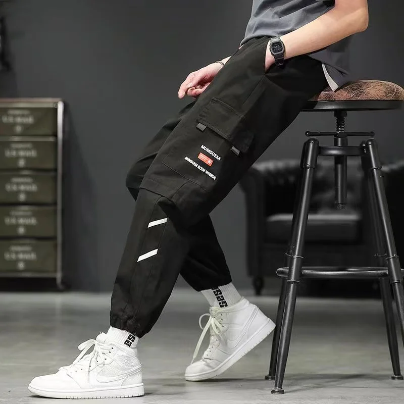 Description Picture 4 of itemNew Summer Ice Thin Men's casual pants Korean version of the trend of fast-drying straight-tube baggy pants