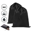 Black Foldable Storage Bags Waterproof Nylon Large Laundry Bag Machine Washable Sturdy Material Drawstring Closure  94x120cm 6