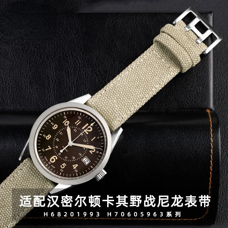 Per Cinturino Per Orologio In Tela Hamilton Khaki Field H68201993 H70605963 Cinturino Per Orologio Cittadino