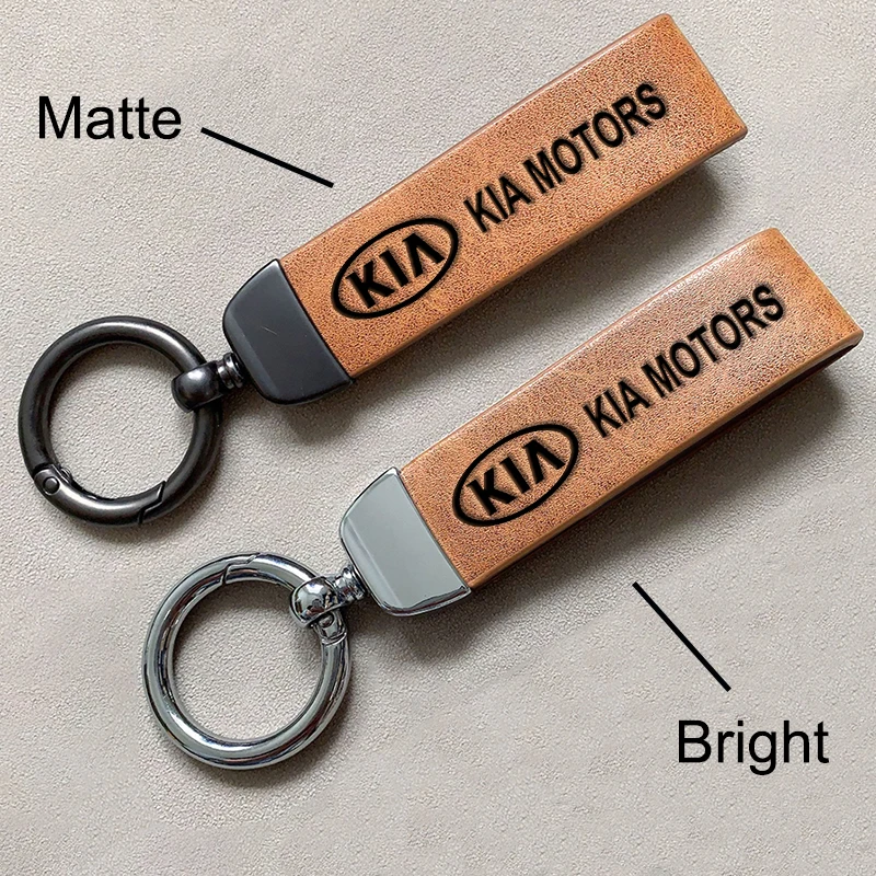 Розкішний шкіряний автомобільний брелок з друкованим логотипом Аксесуари для KIA K9 Sportage Niro K5 Carnival EV6 EV9 EV3 K8 Stinger Forte