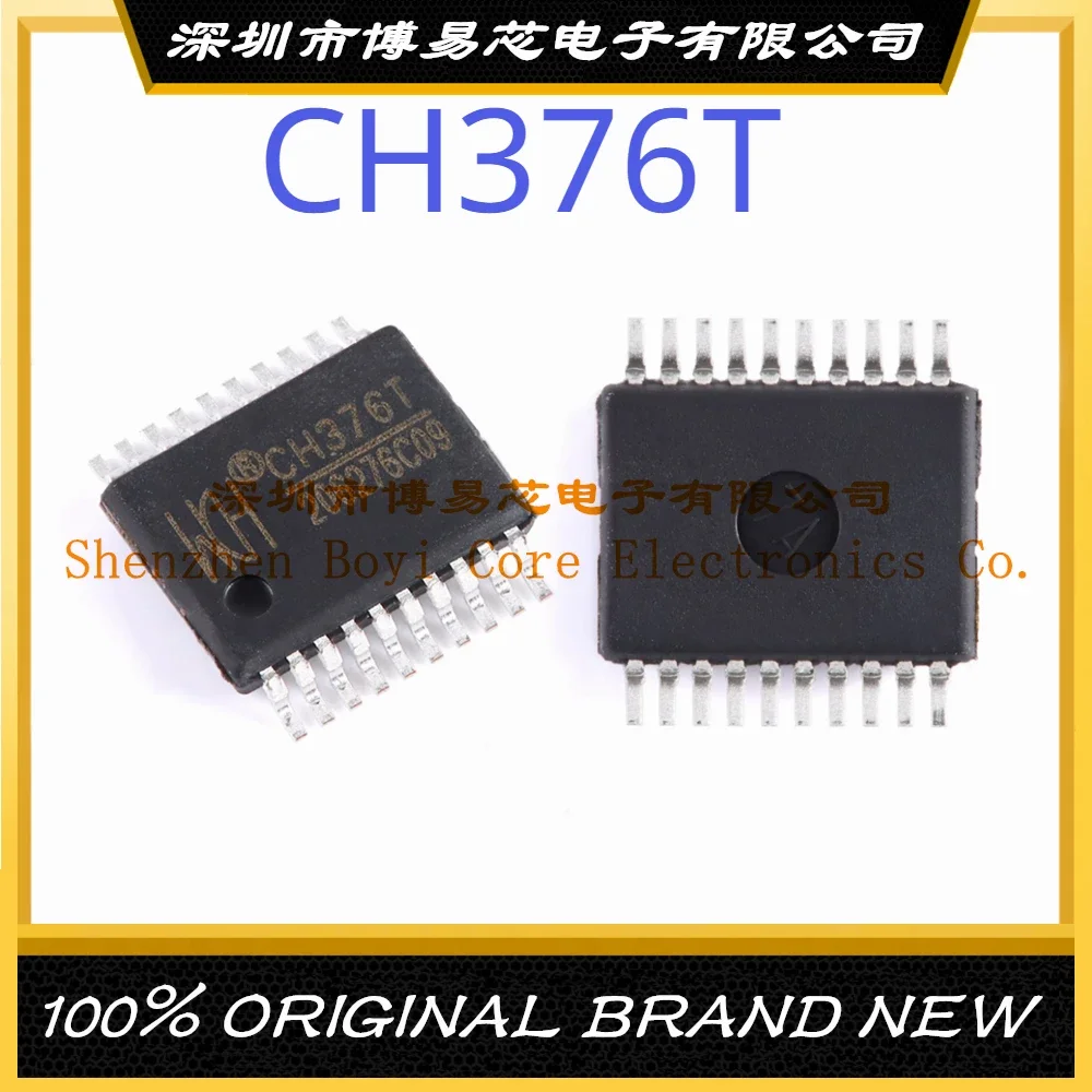 

CH376T Package SSOP-20 Type: Transceiver Protocol Class: USB 2.0 Data Rate: 12Mbps