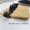 1 Pair Cowhide Weightlifting Gloves Four-finger Palm Protection Anti-slip Wear-resistant Fitness Sports Training Palm Guard 2