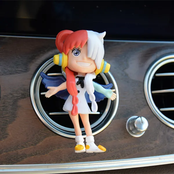 thumbnail image 1 of Clip de perfume para salida de aire de coche de ONE PIECE, modelo de adorno, figuras de acción de Luffy y el Capitán Zoro, puerto de aire acondicionado de coche, juguete decorativo, 1 of 5