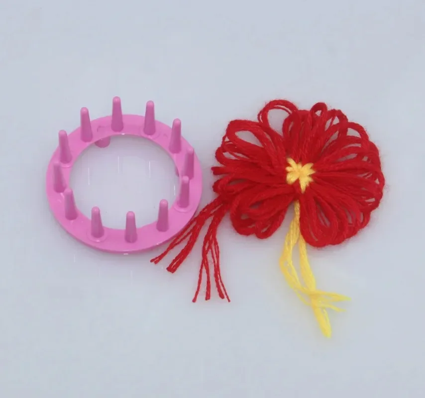 Practical Square Flower Knitting Wool Flower Knitting Machine Wool Flower Knitting Ball Net Square Christmas Craft Supplies