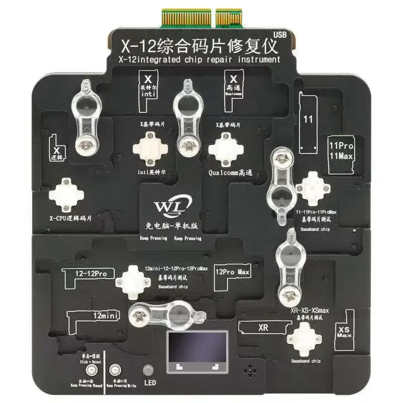 

WL13 IN 1 Logic Baseband EEPROM IC Chip Programmer EEPROM IC Read Write Repair Tool for iPhone X/11/12 Pro Max