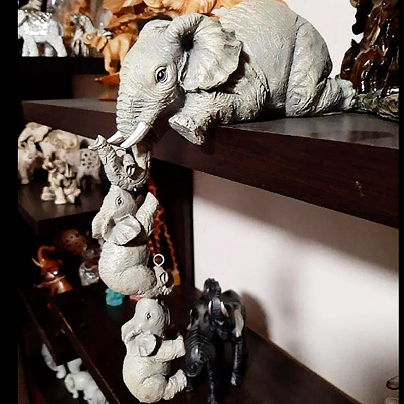 3 Piece Elephant Figurines 2