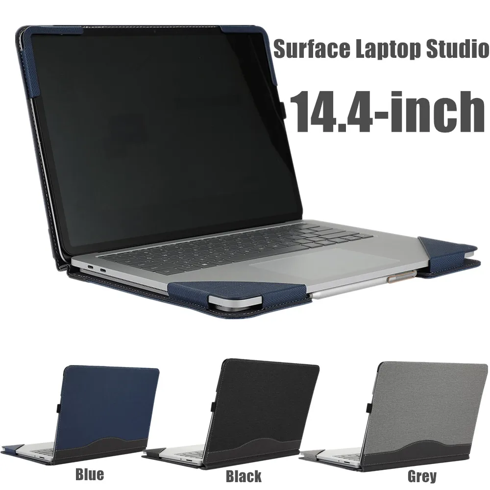 para Microsoft Surface Portátil Studio Tablet 14.4 Polegadas Couro do Plutônio Folio Suporte Capa para Superfície Portátil Studio Sleeve Cases Case - Imagem 2