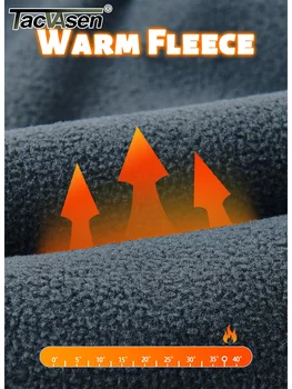 TACVASEN Women's Softshell Fleece Lining Pants Hiking Trekking Mountain Pants Cargo Work Ski Snowboard Trousers Zipper Pockets 6