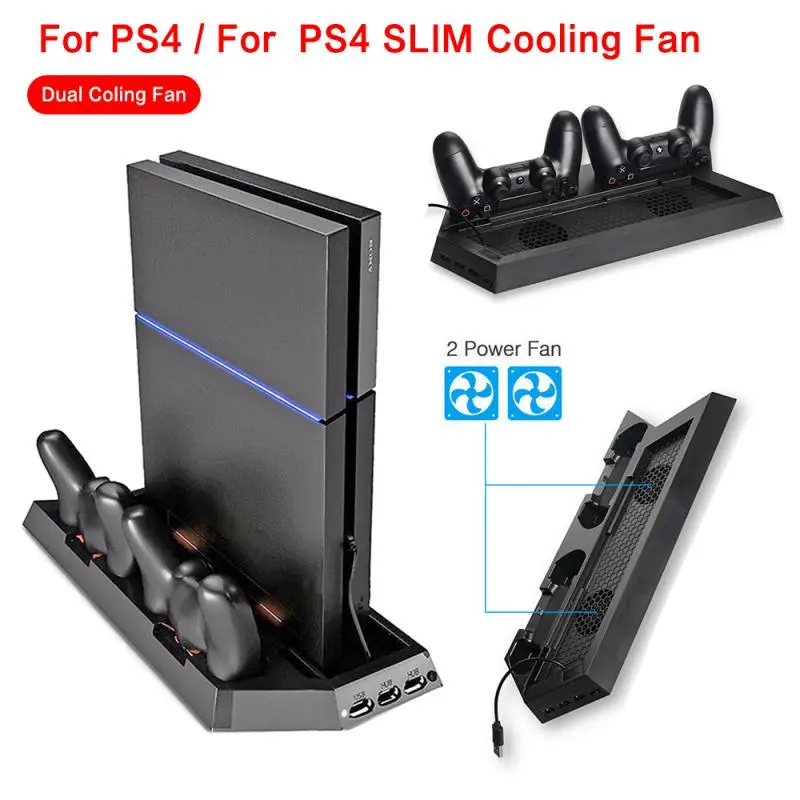 Control Base Support For Sony Playstation Play Station PS 4 PS4 Slim Cooling Fan Vertical Stand Cooler Game Console Accessories |