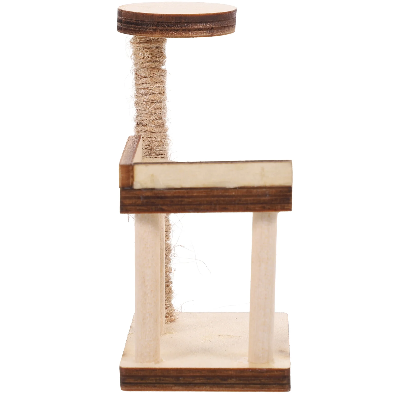 

Dollhouse Cat Tree Miniature Cat Scratching Tree Wooden Cat Tree Model 1 12 Scale Cat Activity Center Miniature