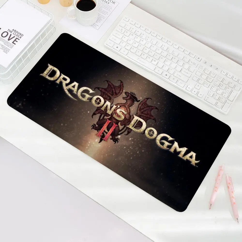 Popular Role-Playing Fighting Game Dragon'S Dogma Ii Mouse Pad Non-Slip Mouse Pad Gamer Rubber Edge Locking Mousepads Desk Accessories Game Play Mats 