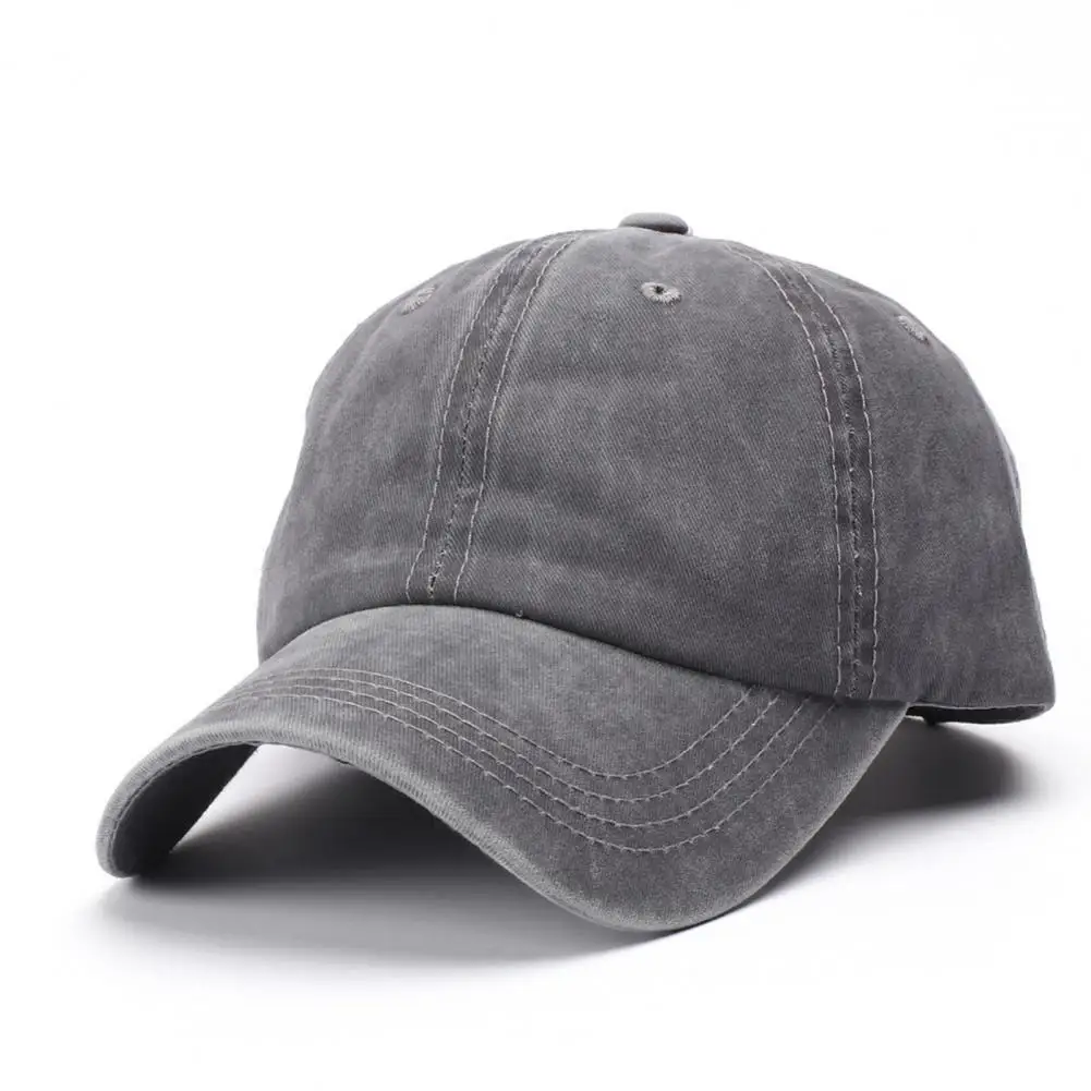 Vintage Ponytail Baseball Cap Women Adjustable Hat Mesh Distressed Summer Cap Woman Sunhat