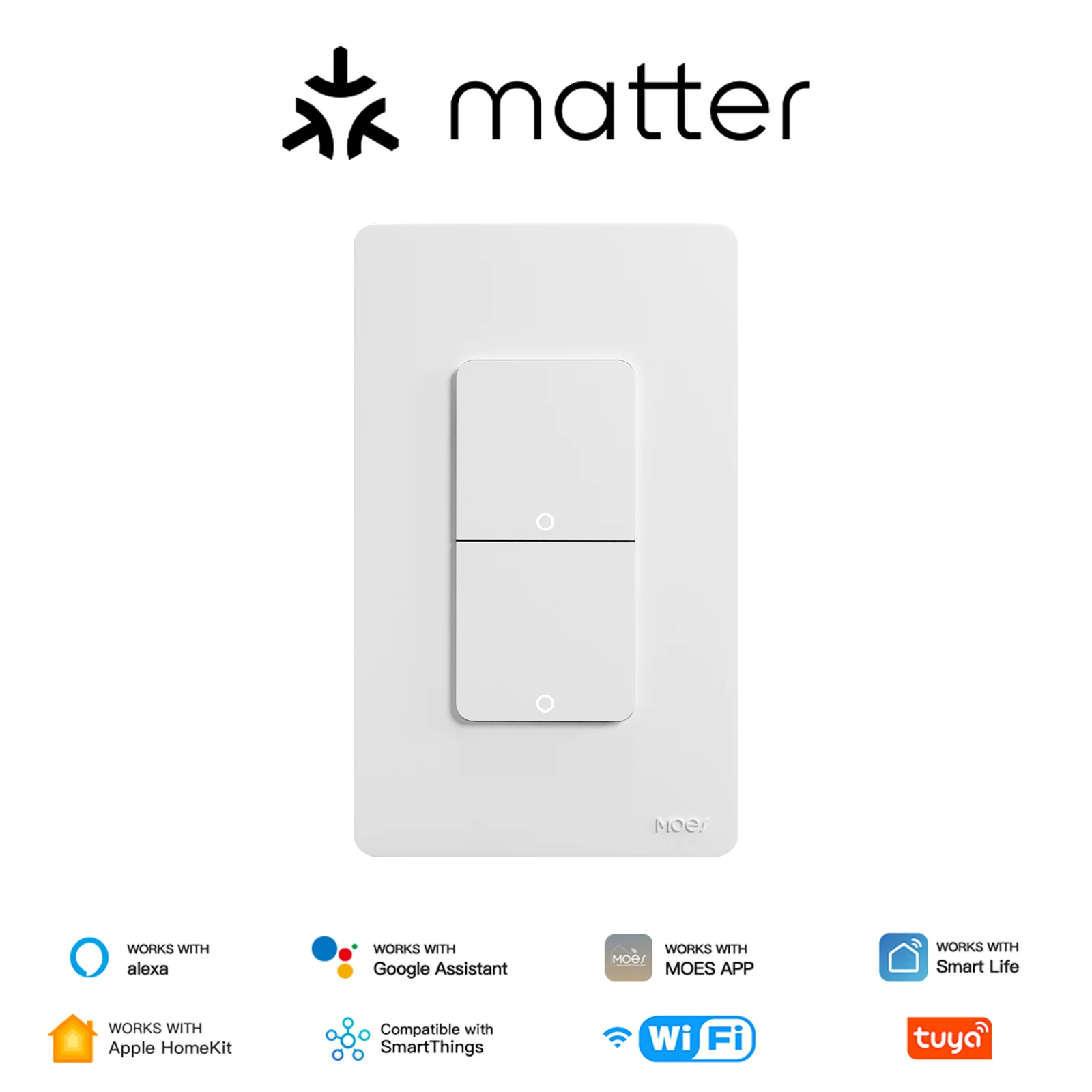 MOES WiFi Smart Light Switch with App Control and Neutral Wire