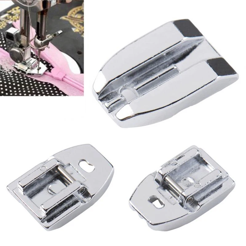 1pcs Invisible Zipper Presser Foot Household Sewing Machine Multifunctional Parts xqmg Sewing Machines DIY Apparel Sewing Fabric