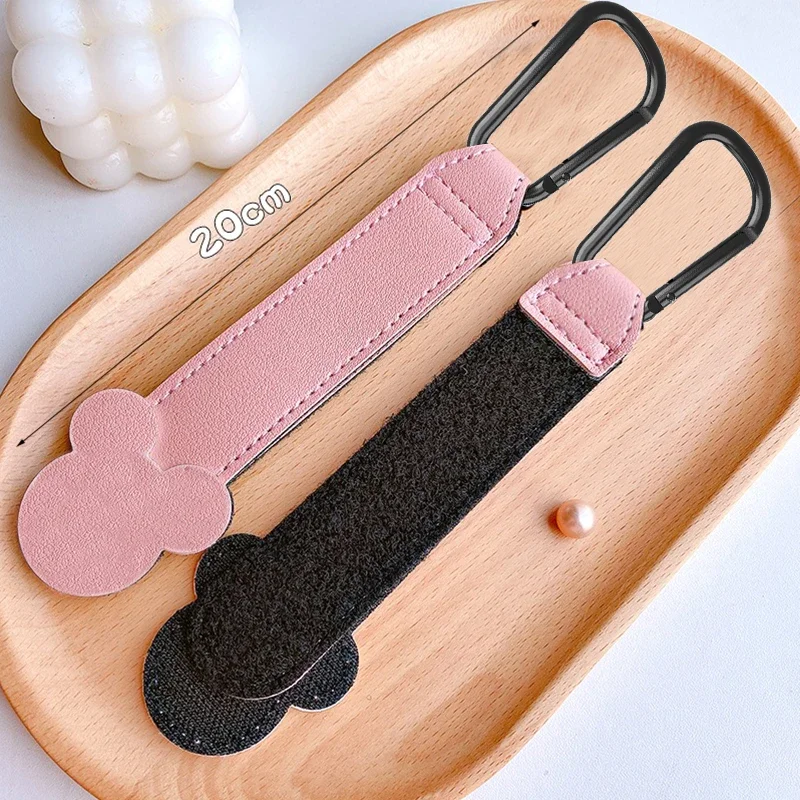 1/2pcs PU Leather Baby Bag Stroller Hook Pram Rotate 360 Degree Rotatable Cartoon Cart Organizer Pram Hook Stroller Accessories