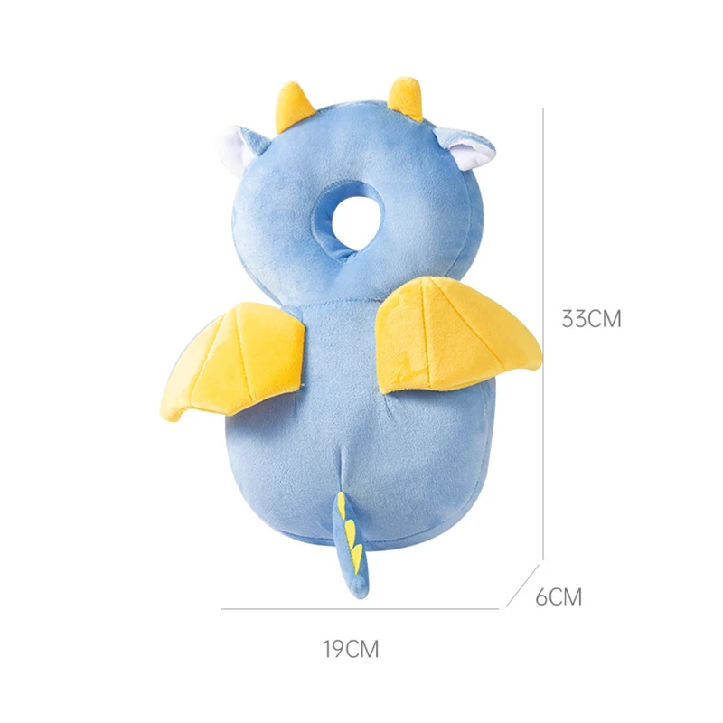 Newborn Headrest Security Pillows Backpack Toddler Baby Head Fall Protection Pad Cushion Cartoon Soft Security Pillows Backpack 3