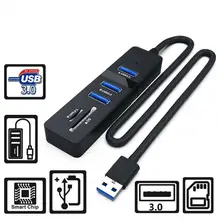 

Reliable Compact High Performance 3 Ports USB Splitter with TF/SD Card Reader for PC USB Docking Station USB Hub