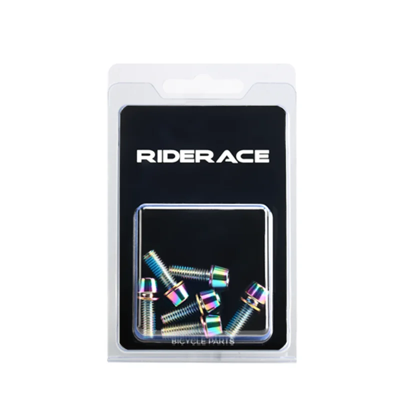 Viti In Titanio M6x18mm Per Freno Disco Bici | Set Bulloni Con Rondelle | MTB E Bici Da Strada | 4 Pezzi - 2