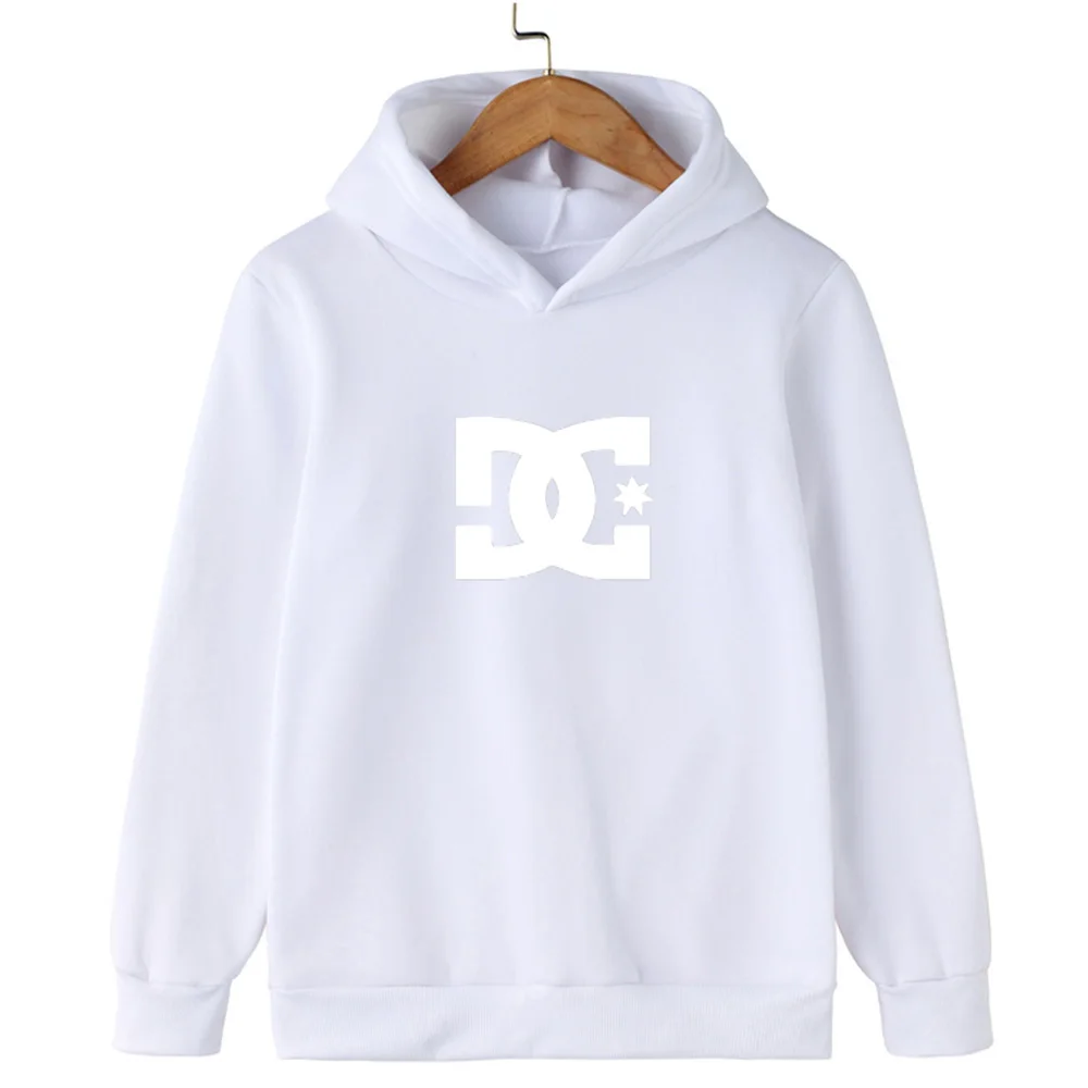 Children Hoodie DC Letter children's hoodie men's and women's fashion simple long-sleeved sweatshirt Spring and autumn street trend hoodie