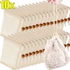 1/10Pcs Soap Foaming Net Mesh Bag Cotton Linen Soap Net Bag with Drawstring Hangable Shower Soap Bags Shower Cleaning Tools 1