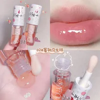 Make Up Korean Beauty Cosmetics Lip Ink Gloss Labial Lips Moisturizer Jelly Lipstick Bright Oil Moisturizing Balm Big Lip Brush 4