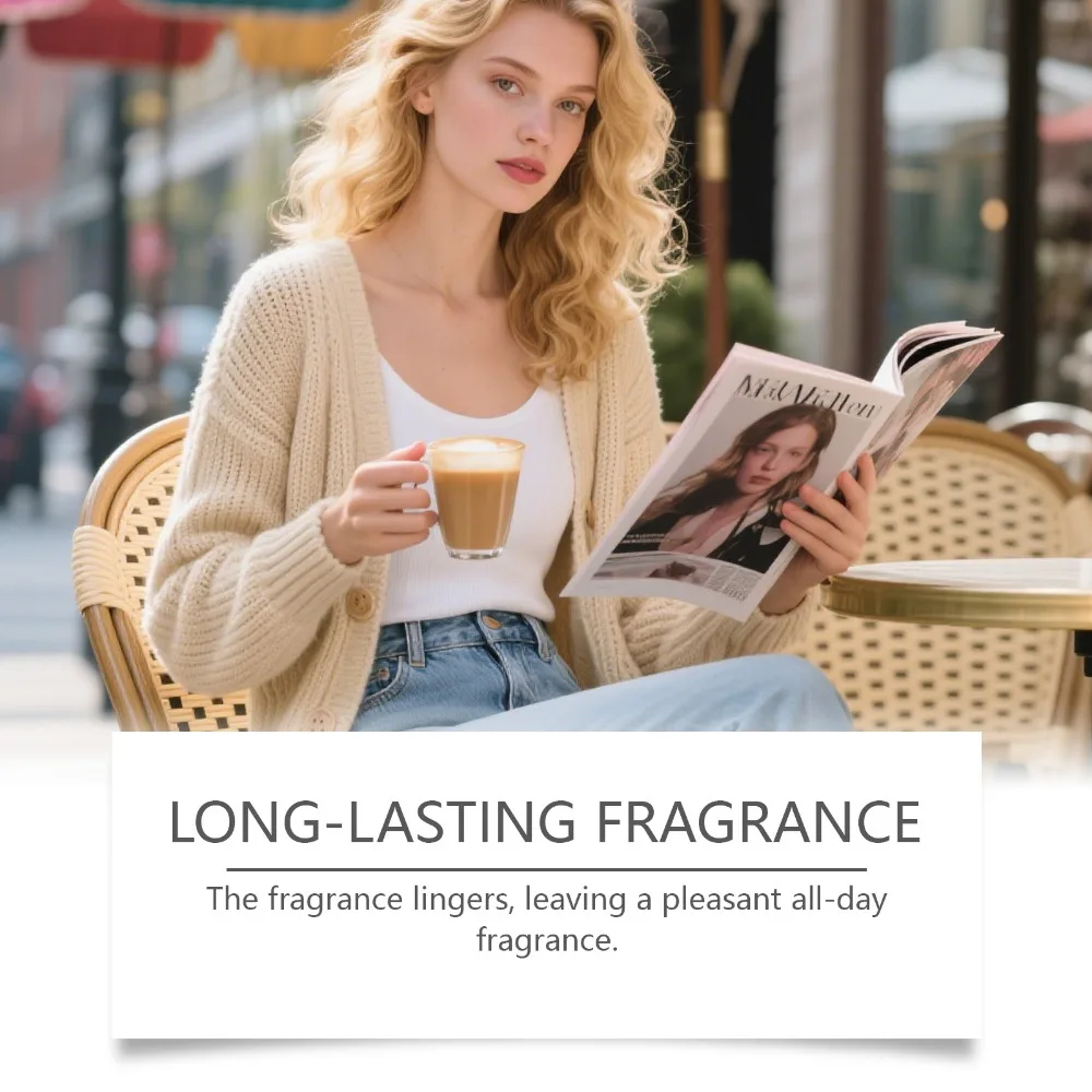 Feminine charm perfume, natural fragrance, multi-layered, sweet fragrance, portable, daily commuting, dating, Eau de Perfume