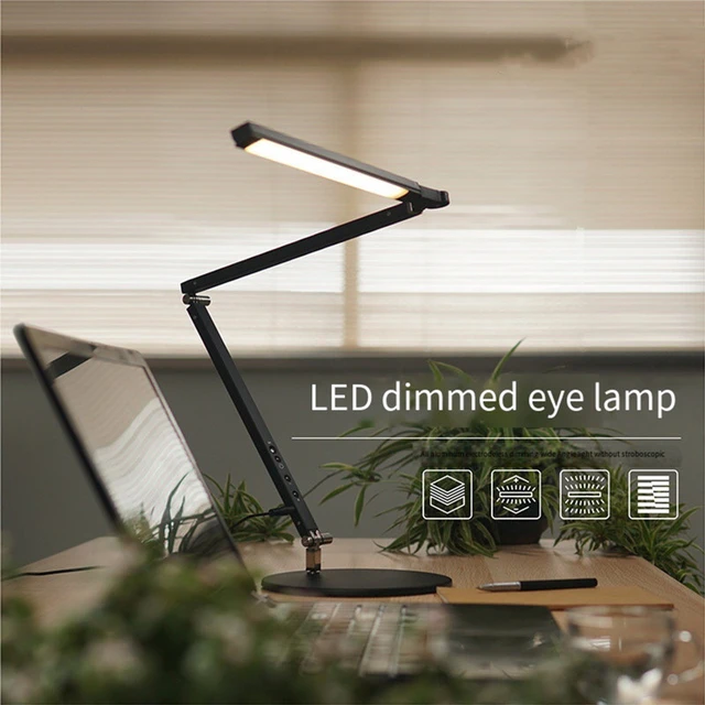 Lampe de bureau LED moderne à économie d'énergie avec pince, bras long,  gradation de la luminosité, lumière de bureau pour les entreprises et les  entreprises - AliExpress