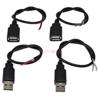 30cm/100/200cm  Power Supply Cable USB 2.0 A Female Male 2/4 Pin Wire Jack Charger Charging Cord Extension Connector DIY 5V Line