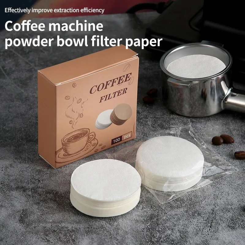 Coffee Filter 51mm 53mm 58mm Disposable Filter Paper Coffee Powder Bowl Round Secondary Water Separation