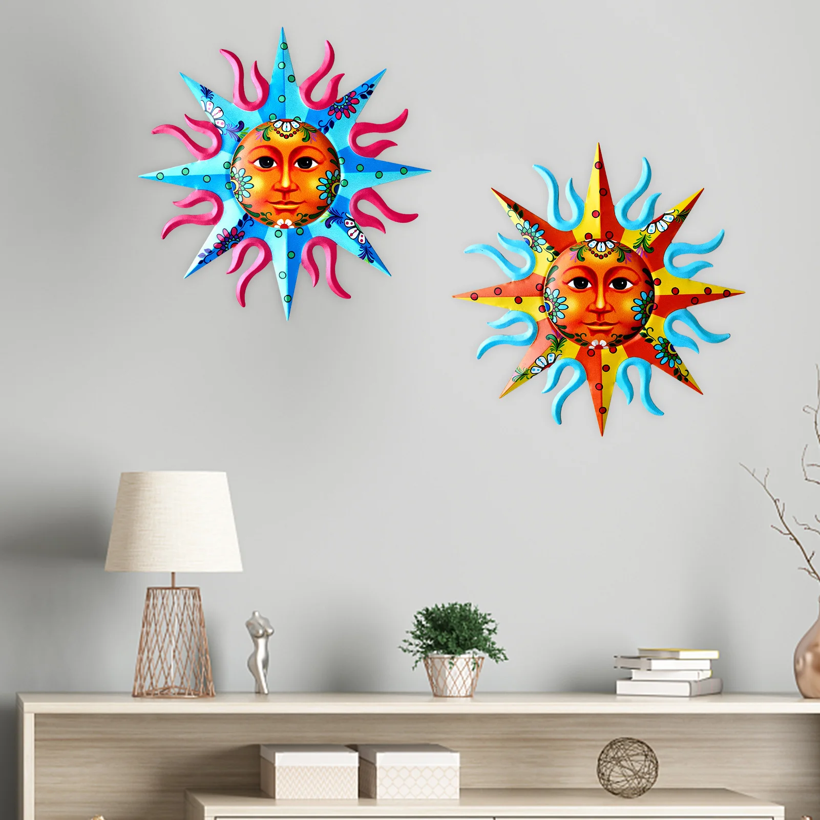 Metal Sun Wall Decor Multi Color Painted Wall Art With Sun Face Flower Patterns Wall Decoration For Garden Porch Fence Balcony Statues Sculptures Aliexpress Metal Sun Wall Decor Multi Color Painted Wall Art With Sun Face Flower Patterns Wall Decoration For Garden Porch Fence Balcony Statues Sculptures Aliexpress