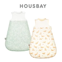 Baby Sleeping Bag 0-2 Years Children Anti-Kick Blanket Quilt Cartoon Animal Autumn Kids Sleepwear Sleeveless Sleepsack 2.5Tog 1