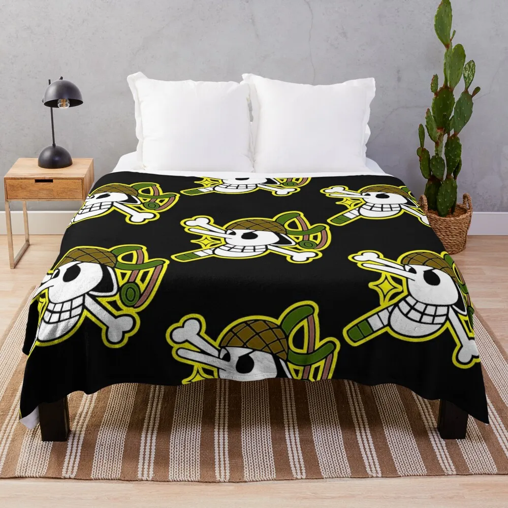 

Usopp Pirates Logo Throw Blanket decorative Multi-Purpose Thermals For Travel wednesday Blankets