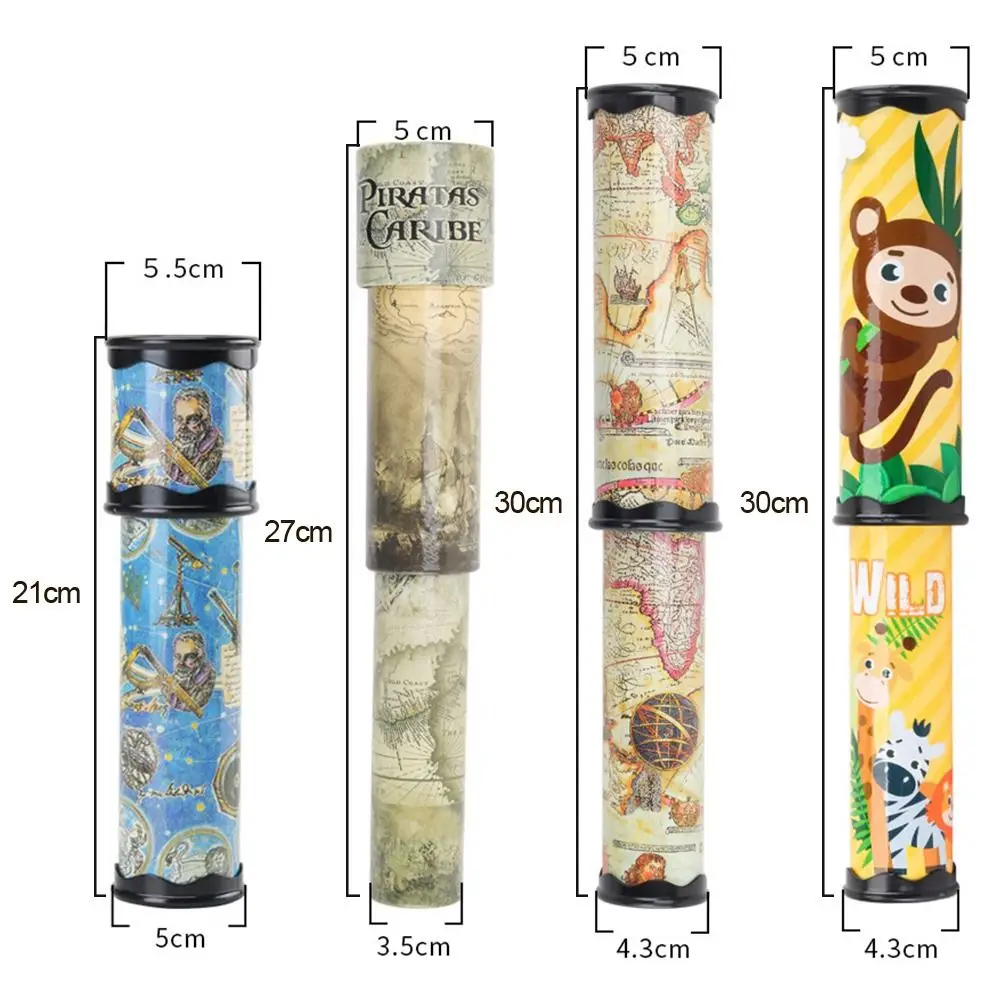 Plastic Rotation Kaleidoscope Colorful Paper Fancy Colored World Toys Scalable 21/30/27cm Magic Changeful Kaleidoscope children toys