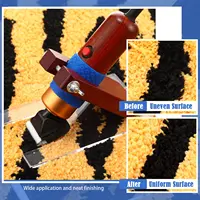 Carpet Trimmer With Wooden Shearing Guide Carpet Carving Machine Electric Speed ​​Adjustable Shears Scissors For Rug Tufting Gun 2