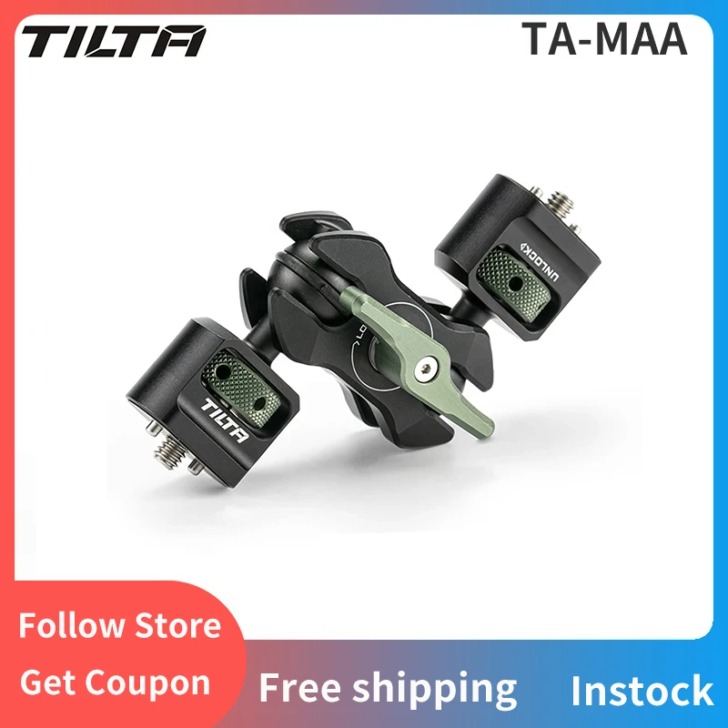TILTA TA-MAA 미니 관절형 매직 암 슈퍼 클램프 핸드 볼 헤드 고정 브래킷, 완두콩 포드 범용 브래킷, 매직 핸드